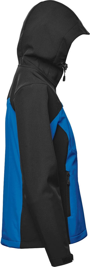 Stormtech Bhs-4w Women’s Cascades Softshell Hoody - Azure Blue Black