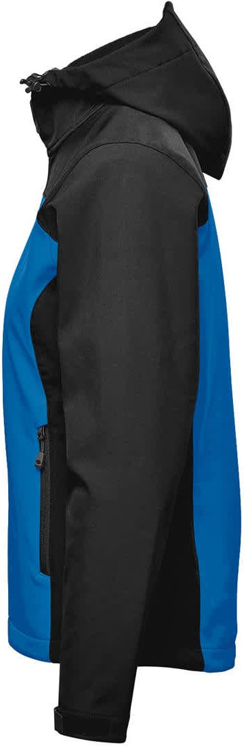 Stormtech Bhs-4w Women’s Cascades Softshell Hoody - Azure Blue Black