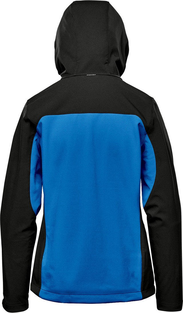 Stormtech Bhs-4w Women’s Cascades Softshell Hoody - Azure Blue Black