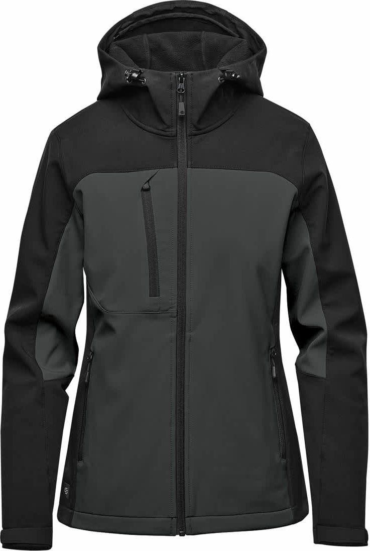 Stormtech Bhs-4w Women’s Cascades Softshell Hoody - Dolphin Black - Ladies Xs