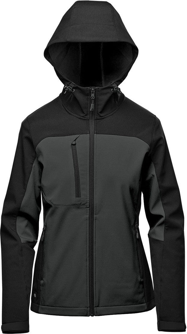 Stormtech Bhs-4w Women’s Cascades Softshell Hoody - Dolphin - Black - Dolphin - Black / Xs / Womens