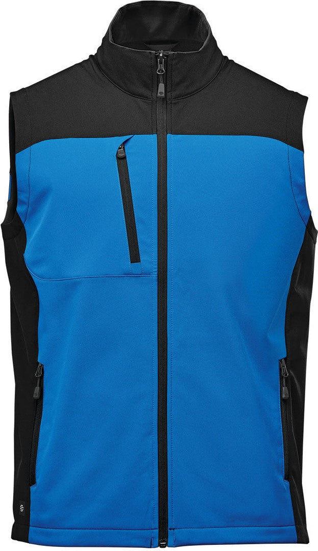 Stormtech Bhv-3 Men’s Cascades Softshell Vest - Azure Blue Black - Adult s