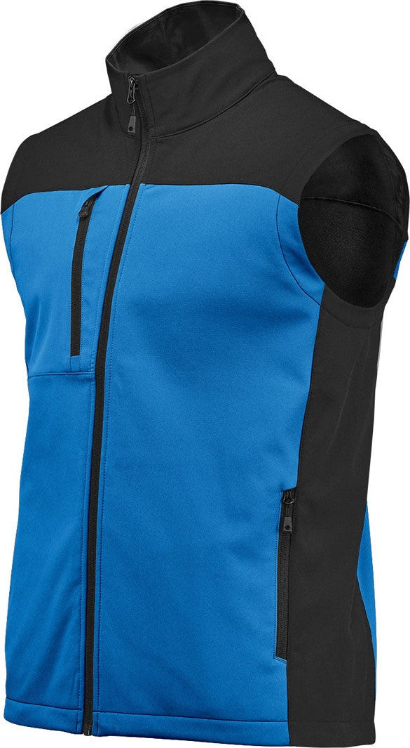 Stormtech Bhv-3 Men’s Cascades Softshell Vest - Azure Blue Black