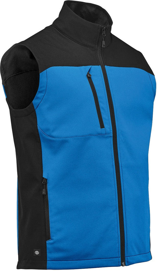 Stormtech Bhv-3 Men’s Cascades Softshell Vest - Azure Blue Black