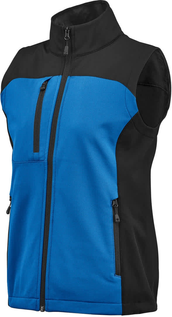 Stormtech Bhv-3w Women’s Cascades Softshell Vest - Azure Blue Black