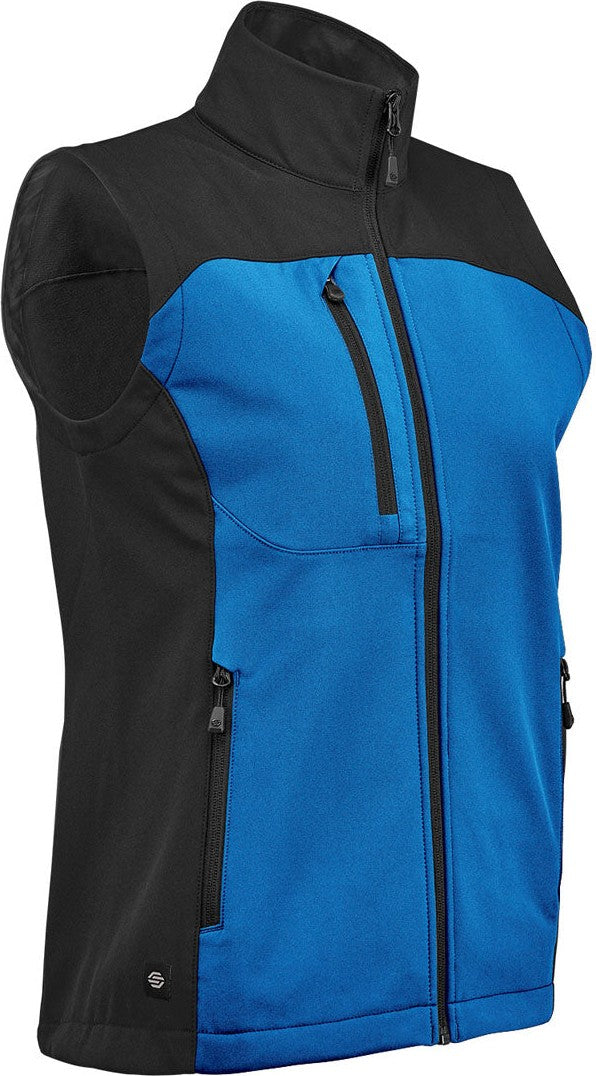 Stormtech Bhv-3w Women’s Cascades Softshell Vest - Azure Blue Black