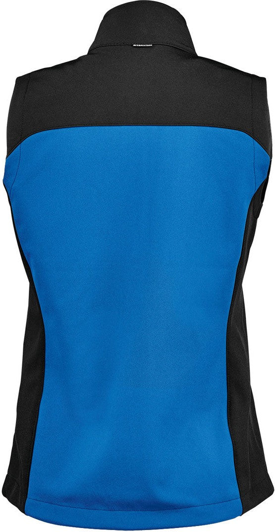 Stormtech Bhv-3w Women’s Cascades Softshell Vest - Azure Blue Black - Ladies Xs