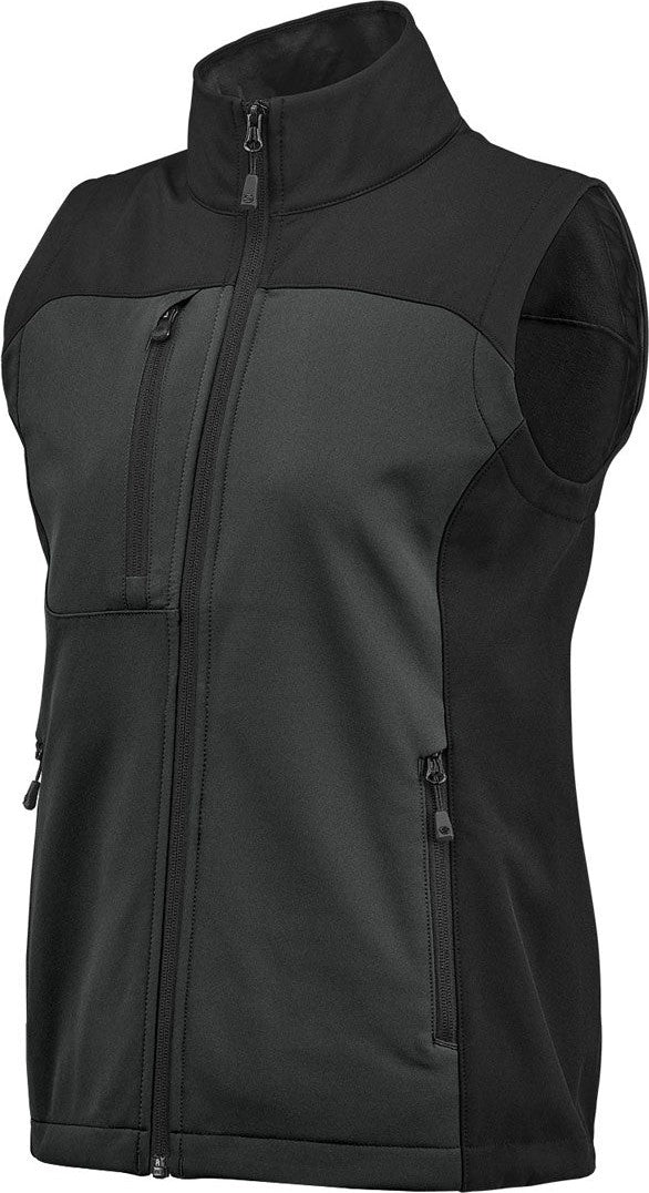 Stormtech Bhv-3w Women’s Cascades Softshell Vest - Dolphin Black