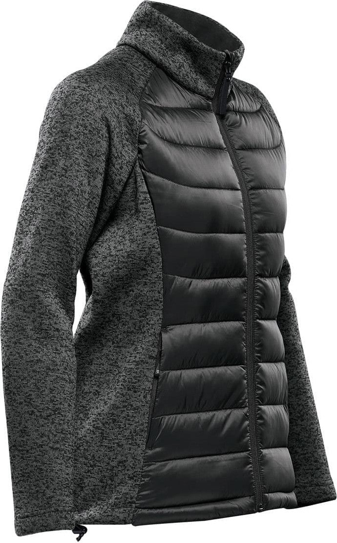 Stormtech Brx-1w Women’s Narvik Hybrid Jacket - Black Dolphin Heather