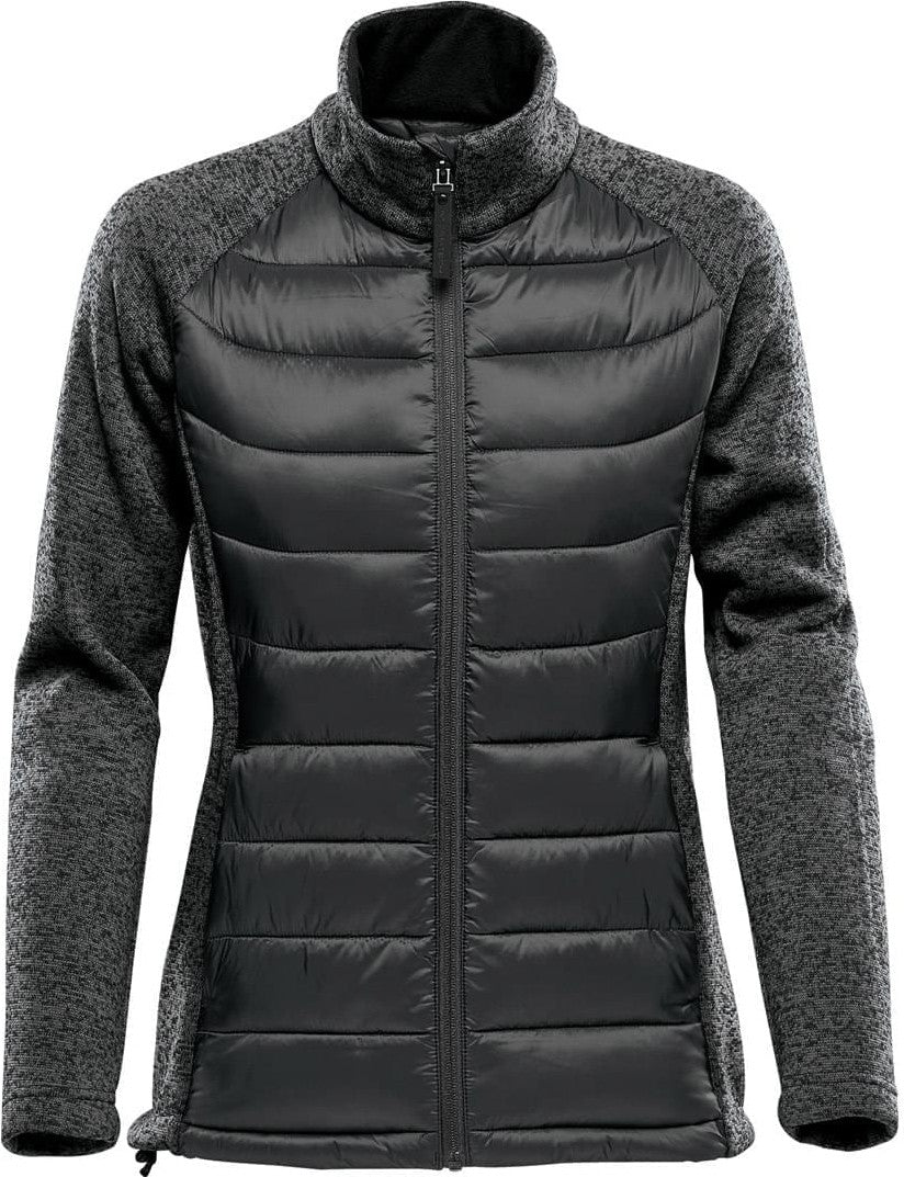 Stormtech Brx-1w Women’s Narvik Hybrid Jacket - Black Dolphin Heather - Ladies Xs