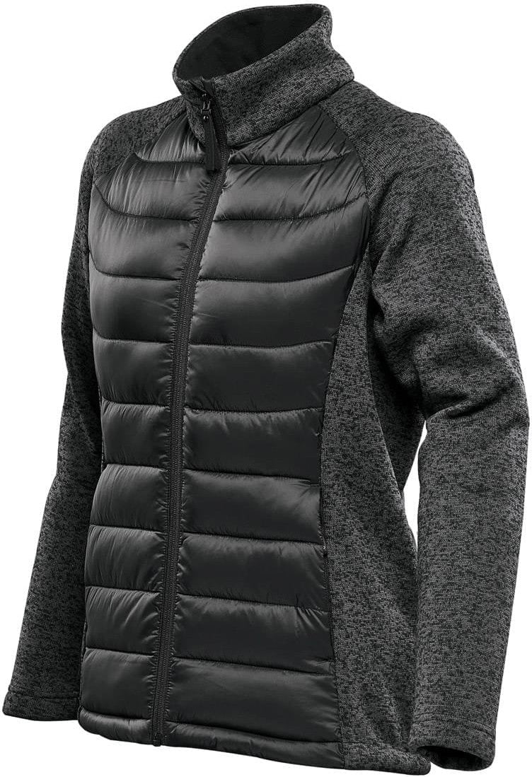 Stormtech Brx-1w Women’s Narvik Hybrid Jacket - Black Dolphin Heather