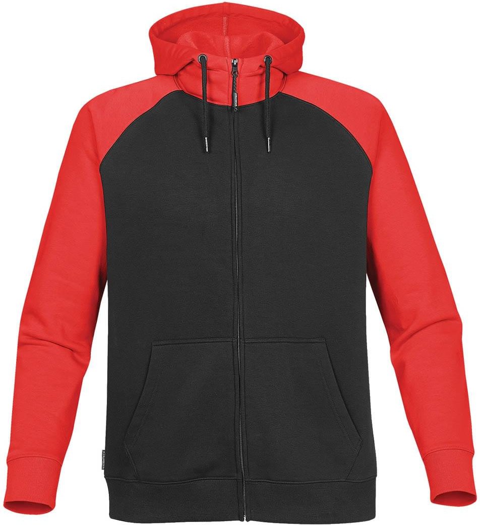 Stormtech Cfz-5 Men’s Omega Zip Hoody - Black Bright Red - Adult s