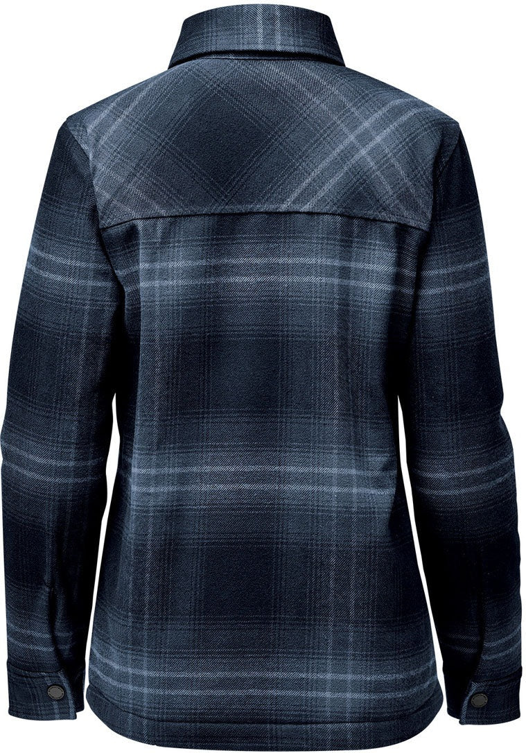 Stormtech Cjk-1w Women’s Highland Sherpa Lined Plaid Jacket - Midnight Dusk