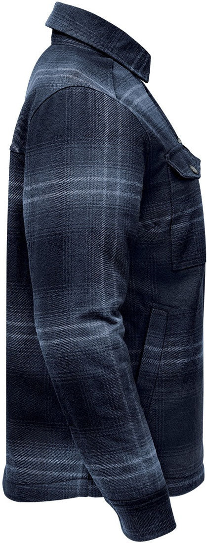 Stormtech Cjk-1w Women’s Highland Sherpa Lined Plaid Jacket - Midnight Dusk