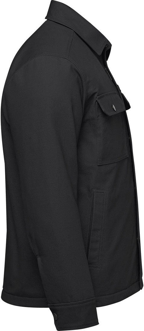 Stormtech Cjk-2m Men’s Oxide Sherpa Lined Canvas Jacket - Black