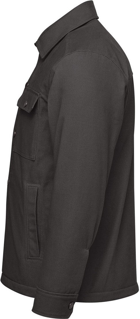 Stormtech Cjk-2m Men’s Oxide Sherpa Lined Canvas Jacket - Granite