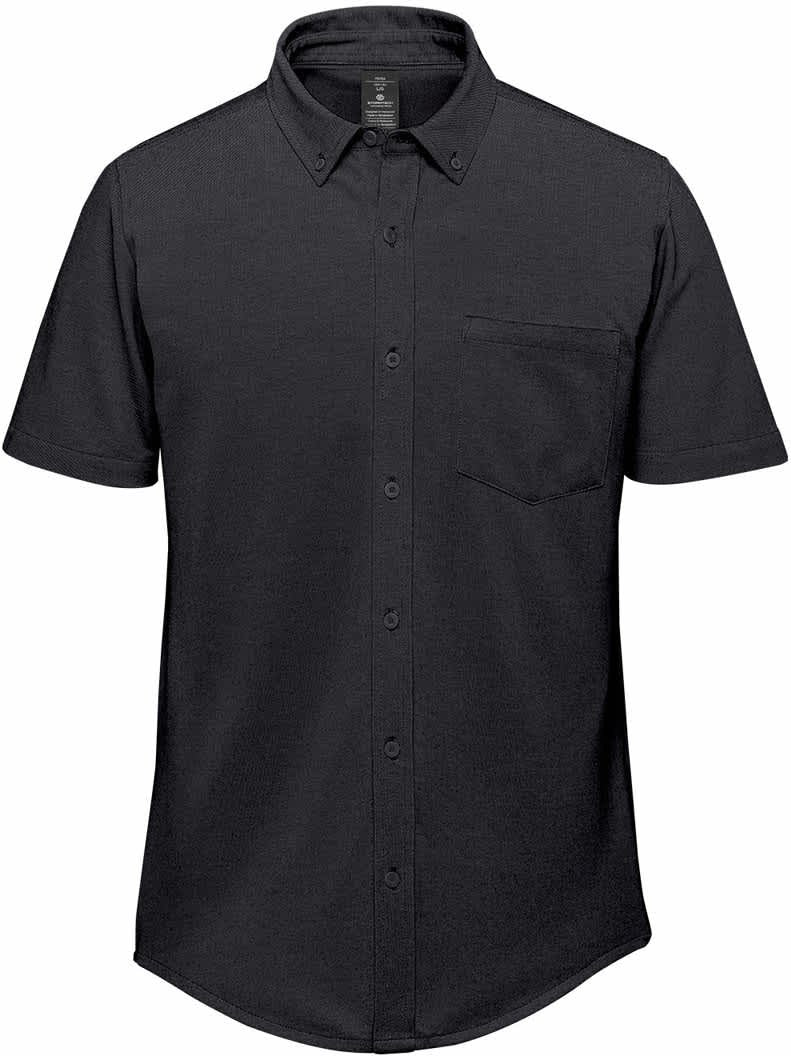 Stormtech Ckn-1m Men’s Sonora S/s Knit Shirt - Black - Adult s