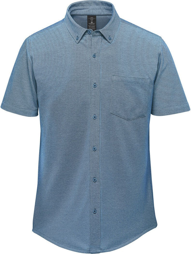 Stormtech Ckn-1m Men’s Sonora S/s Knit Shirt - Retro Blue - Adult s
