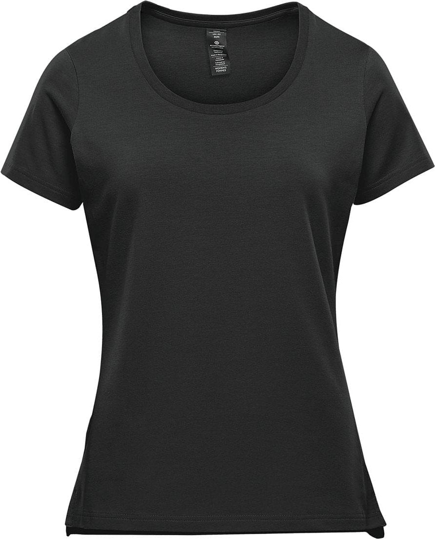 Stormtech Cpf-1w Women’s Montebello Performance Short Sleeve Tee - Black - Ladies Xs