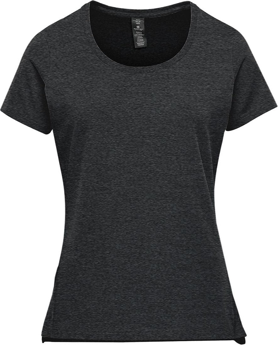 Stormtech Cpf-1w Women’s Montebello Performance Short Sleeve Tee - Charcoal Heather - Ladies Xs