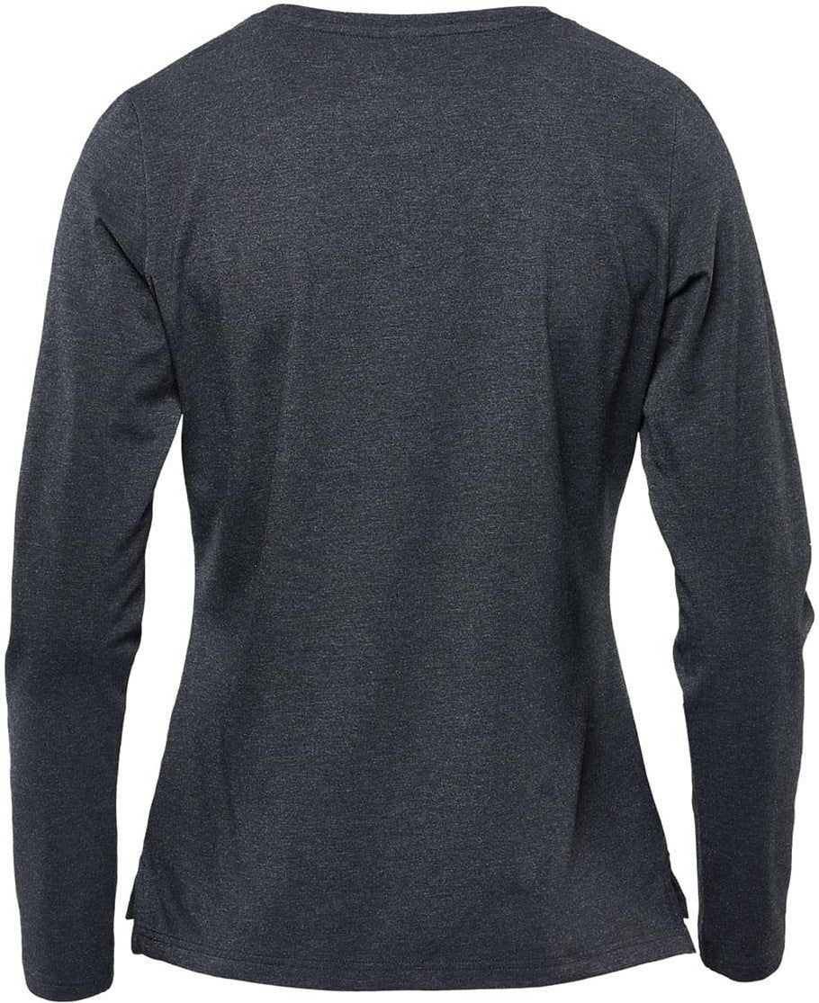 Stormtech Cpf-2w Women’s Montebello Performance Long Sleeve Tee - Charcoal Heather - Ladies Xs
