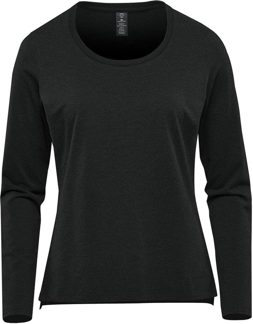 Stormtech Cpf-2w Women’s Montebello Performance Long Sleeve Tee - Black - Ladies Xs