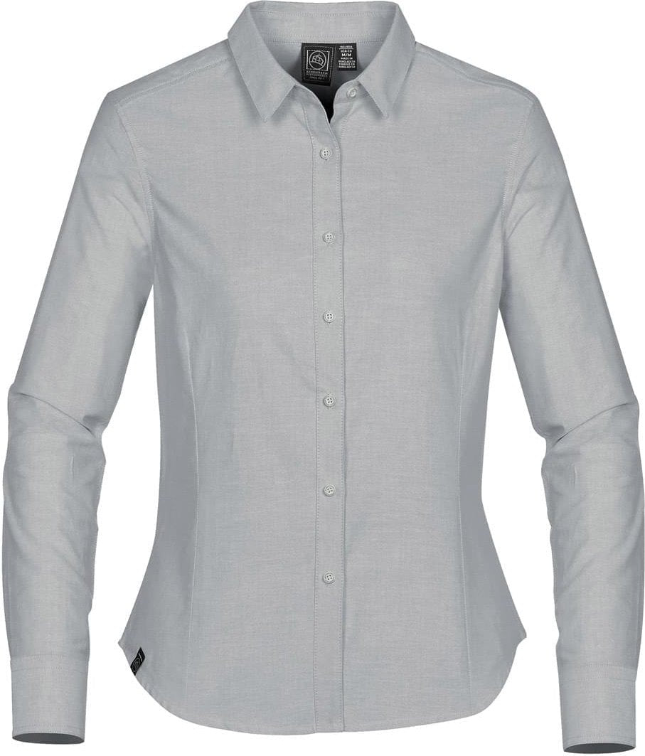 Stormtech Csb-1w Women’s Waterford Chambray Shirt - Cool Silver - Ladies m