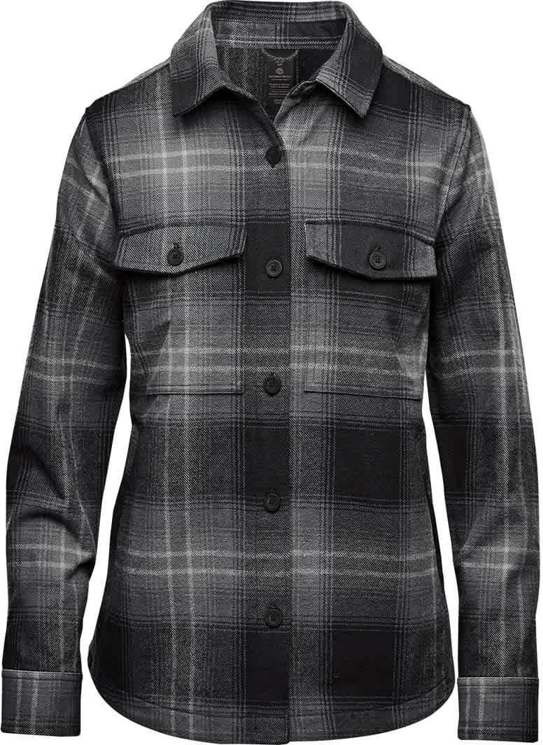 Stormtech Csh-1w Women’s Highland Shacket - Carbon Black - Ladies Xs