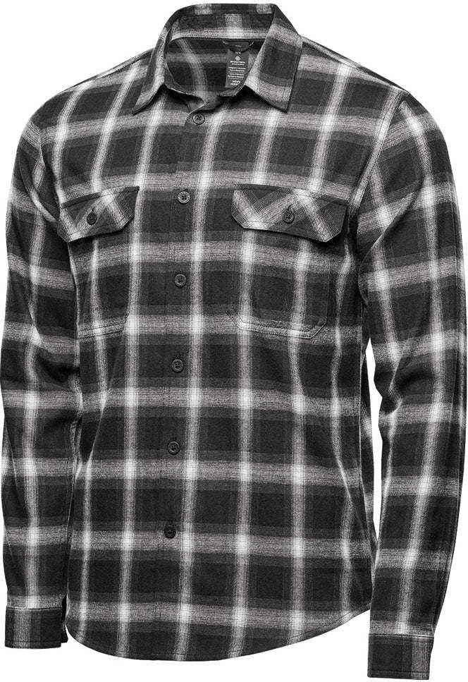 Stormtech Csl-2m Men’s Chesapeake L/s Shirt - Black White Plaid