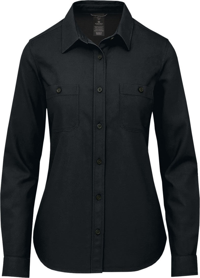 Stormtech Csl-2w Women’s Chesapeake L/s Shirt - Black - Ladies Xs