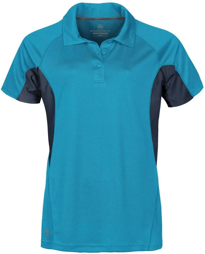 Stormtech Csp-3w Women’s Laguna Tech Two-tone Polo - Methyl Blue Navy - Ladies Xs
