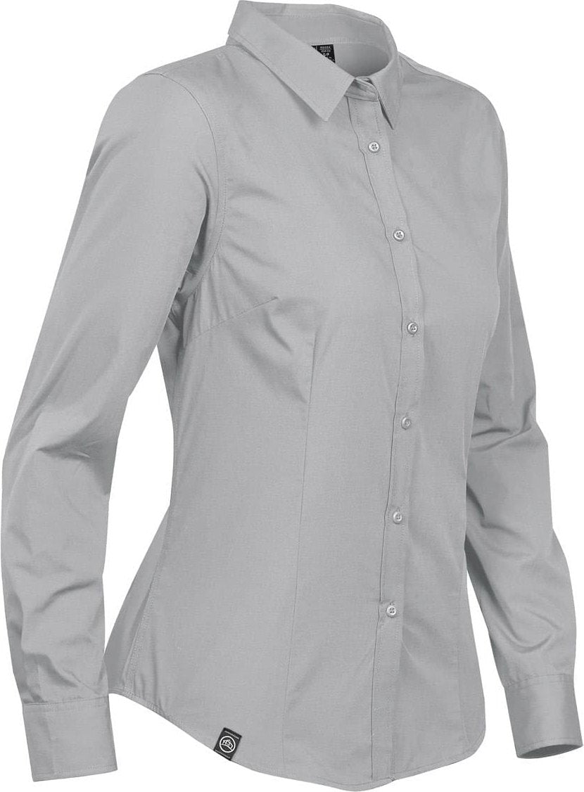 Stormtech Csw-1w Women’s Lexington Chambray Shirt - Cool Silver