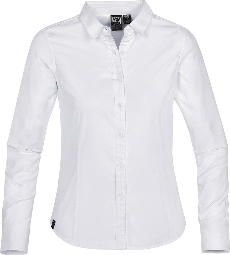 Stormtech Csw-1w Women’s Lexington Chambray Shirt - White - Ladies Xs