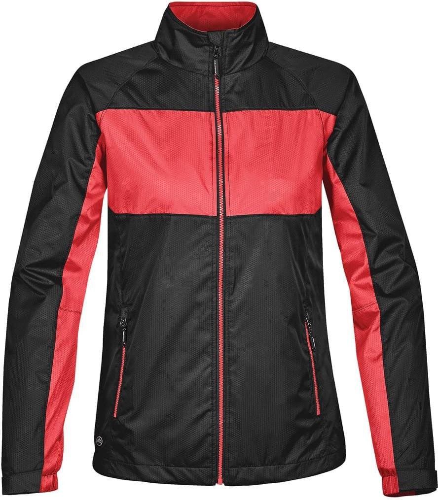 Stormtech Csx-2w Women’s Cyclone Shell - Black Sport Red - Ladies Xs