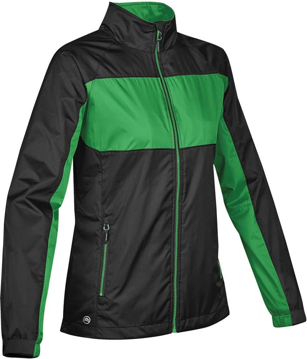 Stormtech Csx-2w Women’s Cyclone Shell - Black - Treetop Green
