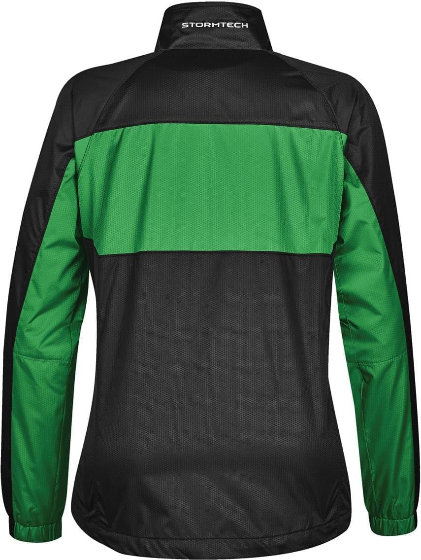 Stormtech Csx-2w Women’s Cyclone Shell - Black - Treetop Green