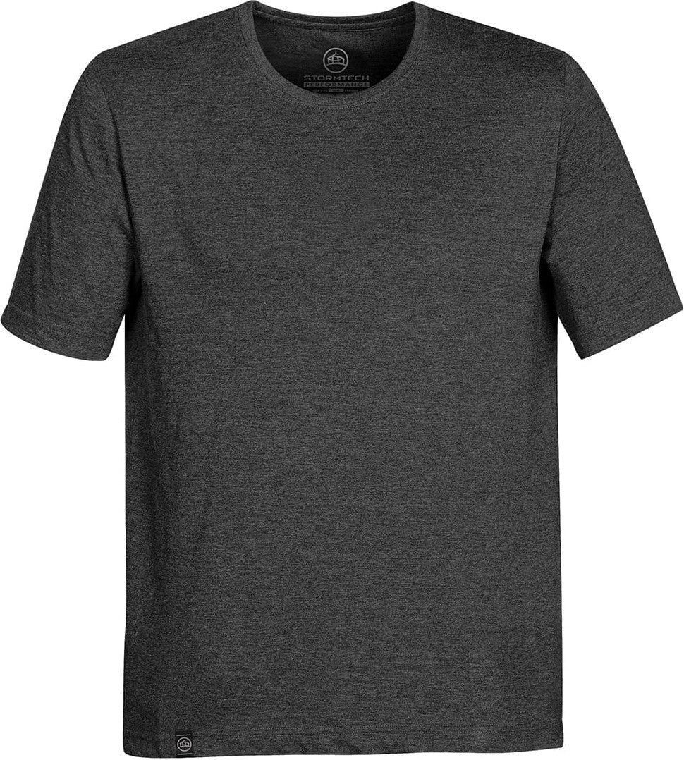 Stormtech Ct-1le Men’s Baseline Short Sleeve Tee - Carbon Heather - Adult s