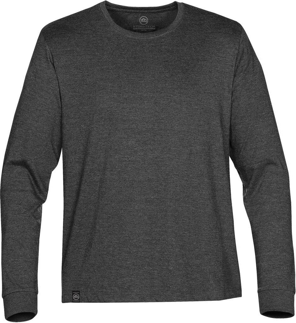 Stormtech Ct-2le Men’s Baseline Long Sleeve Tee - Carbon Heather - Adult s