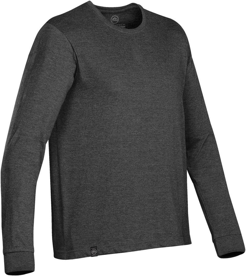 Stormtech Ct-2le Men’s Baseline Long Sleeve Tee - Carbon Heather