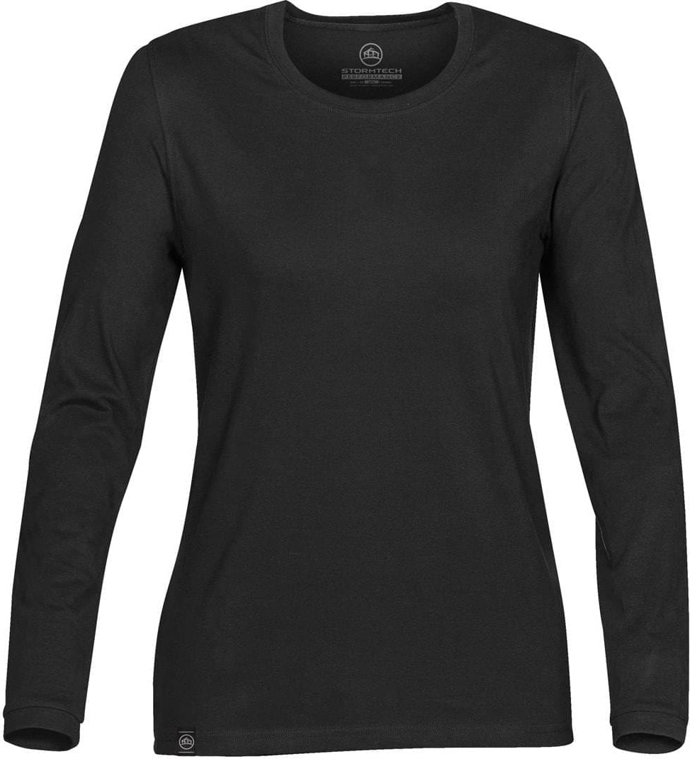 Stormtech Ct-2wle Women’s Baseline Long Sleeve Tee - Black - Ladies Xs