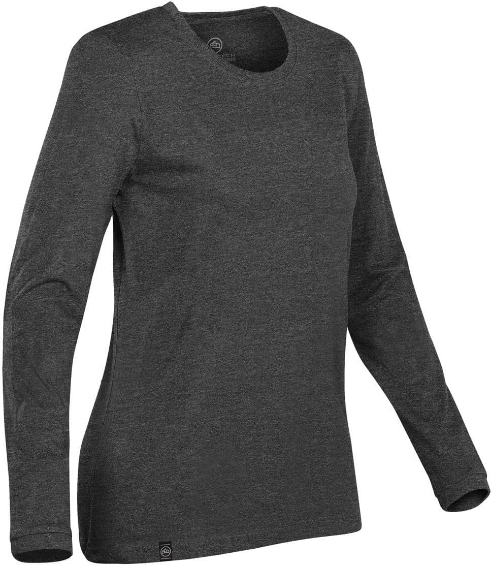 Stormtech Ct-2wle Women’s Baseline Long Sleeve Tee - Carbon Heather