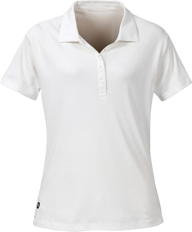 Stormtech Ctn-1w Women’s Short Sleeve Polo Shirt - White - Ladies m