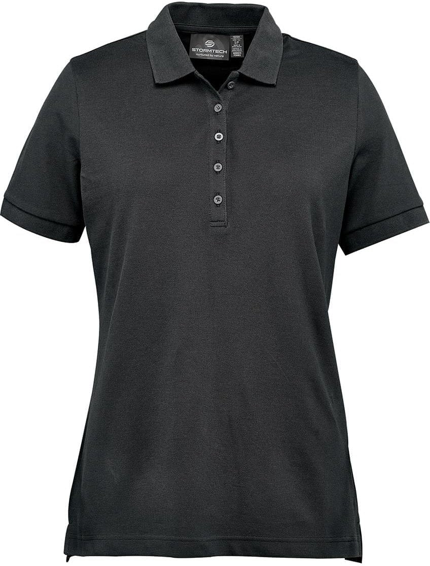 Stormtech Ctp-2w Women’s Nantucket Stretch Pique Polo - Black - Ladies Xs