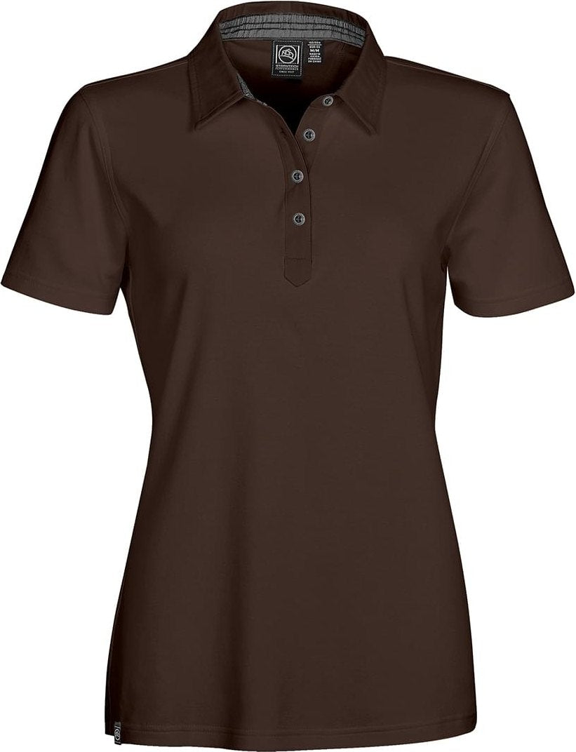 Stormtech Ctr-2w Women’s Safari Polo - Seal Brown - Ladies Xs