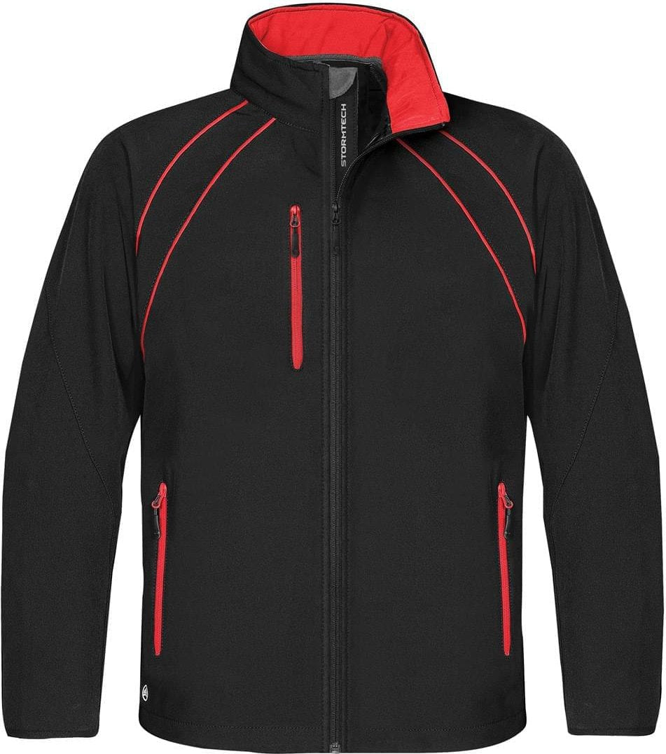 Stormtech Cxj-3 Men’s Crew Softshell - Black Red - Adult s