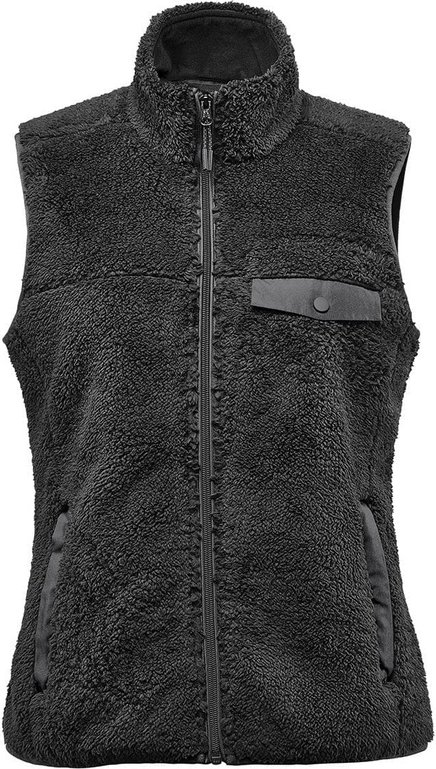 Stormtech Dlv-1w Women’s Bergen Sherpa Fleece Vest - Black - Ladies Xs