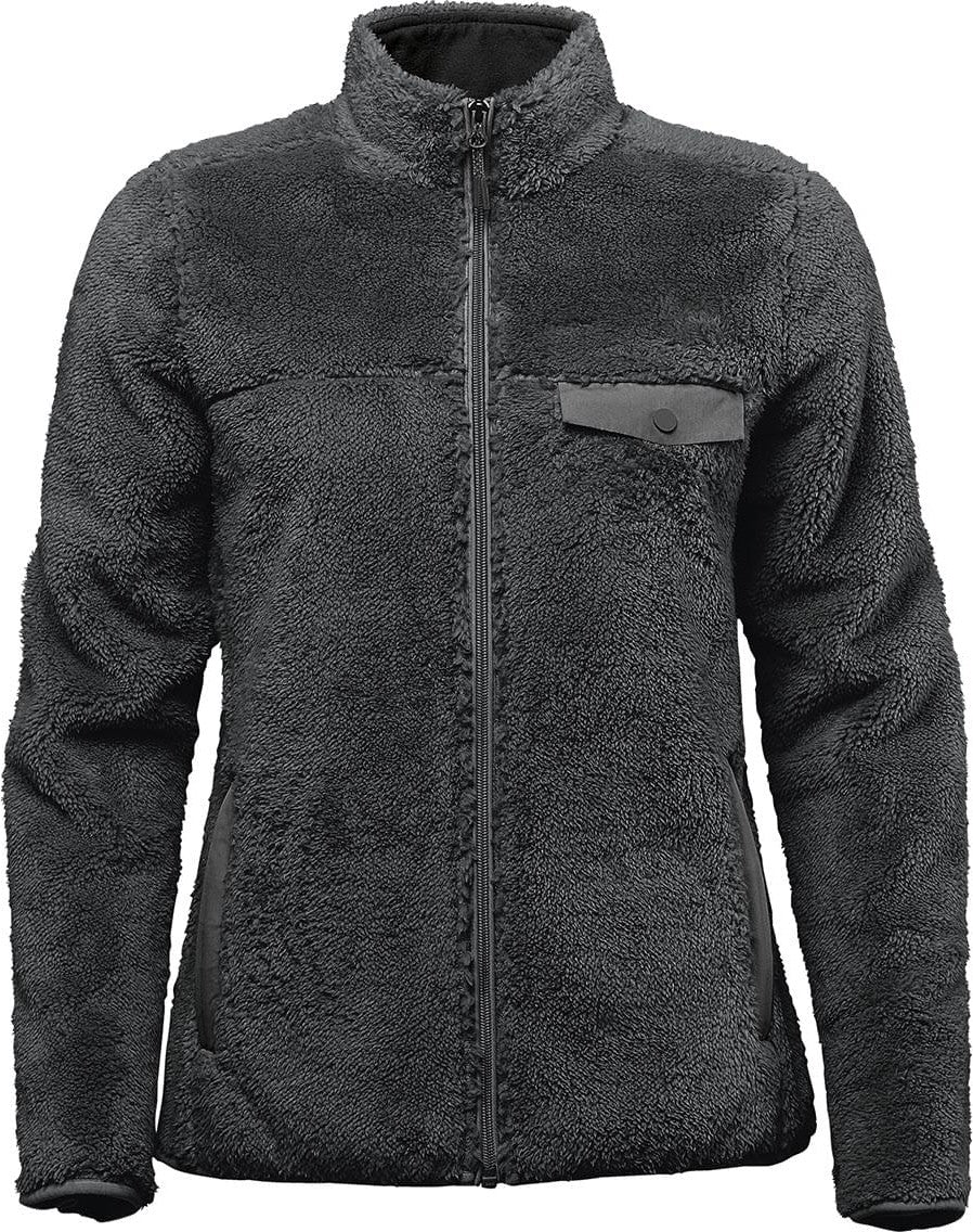 Stormtech Dlx-1w Women’s Bergen Sherpa Fleece Jacket - Black - Ladies Xs