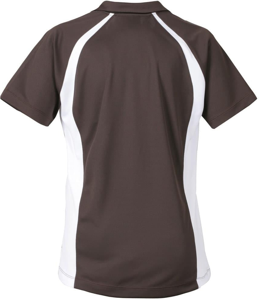 Stormtech Dtx-1w Women’s Flex H2x-dry Polo - Seal Brown White - Ladies Xs