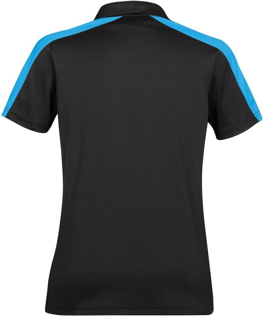 Stormtech Enx-1w Women’s Ensign Polo - Black Electric Blue