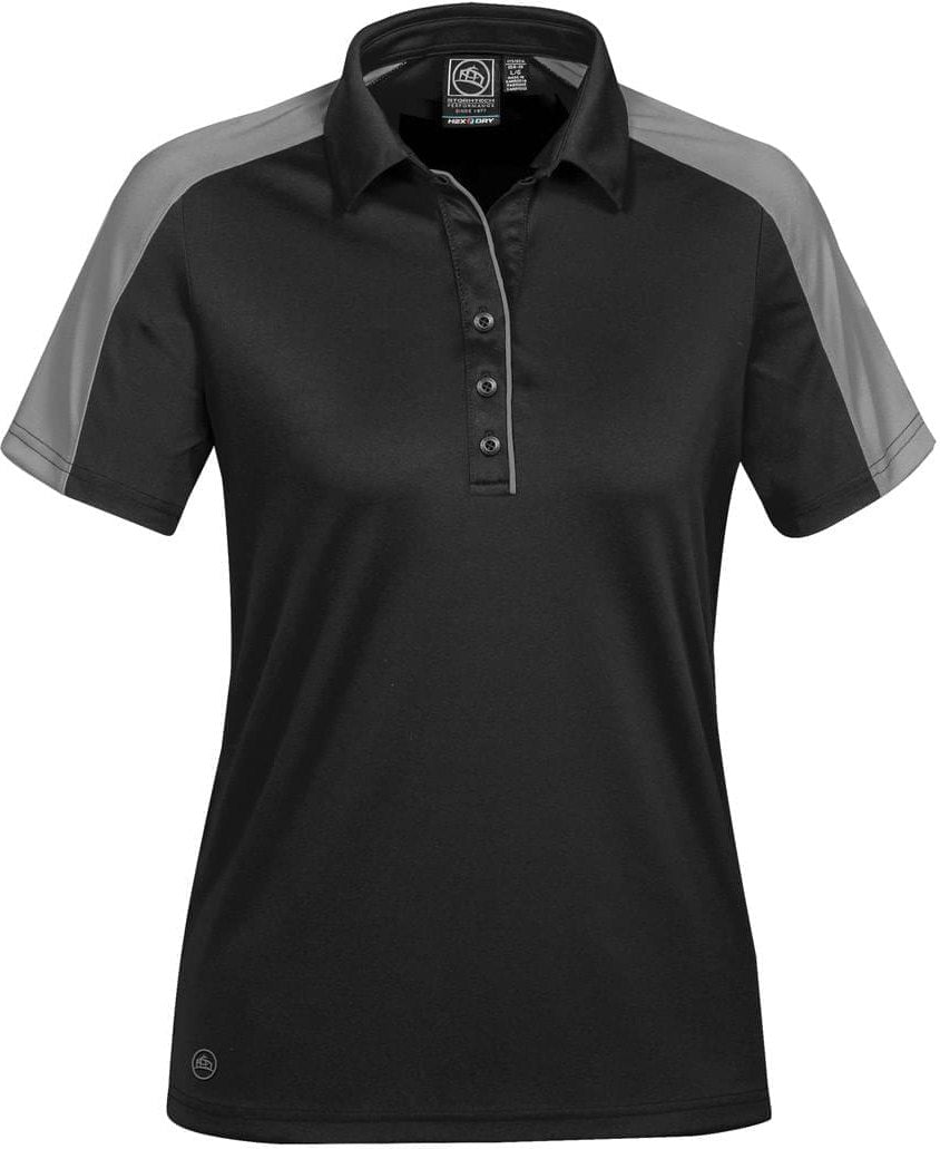 Stormtech Enx-1w Women’s Ensign Polo - Black Granite - Ladies Xs